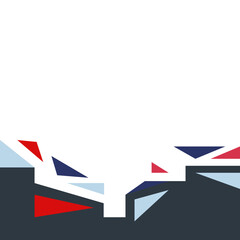 Abstract Retro Geometric Footer