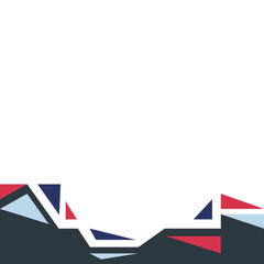 Abstract Retro Geometric Footer