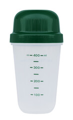 Green lid glass with capacity level
