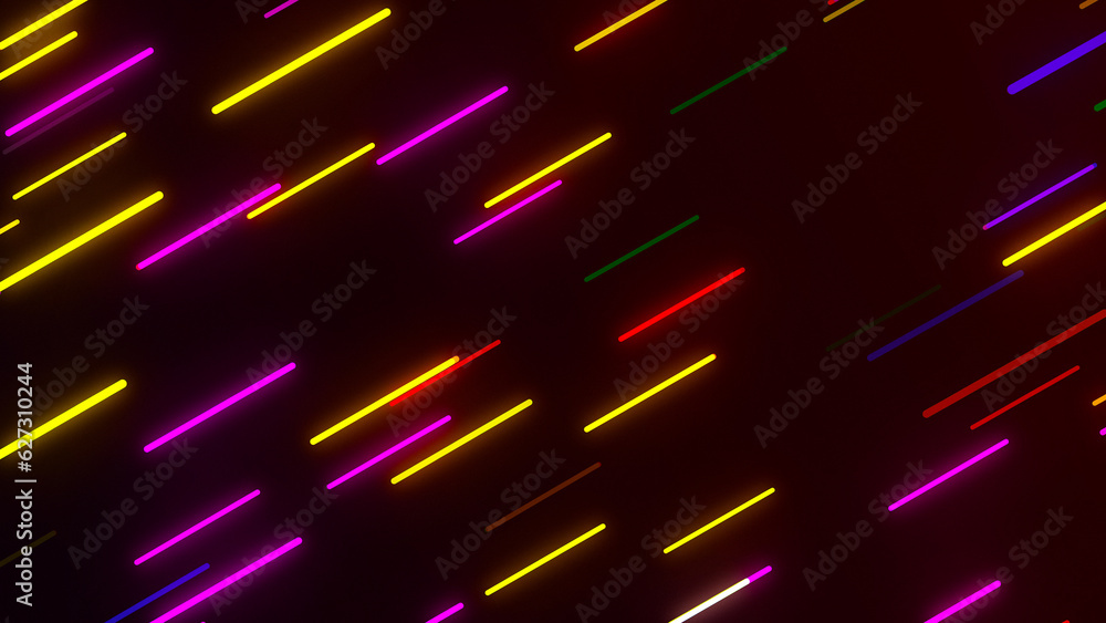 Poster purple and blue abstract radial lines geometric background. data stream. optical fiber. movement eff