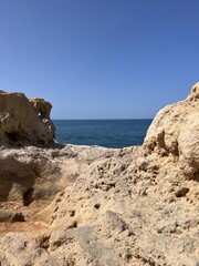 Caves and Cliffs in Carvoeiro Algarve Coast Portugal