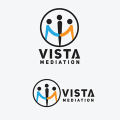 Creative Modern Professional V LETTER MEDIATION LOGO VECTOR