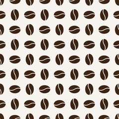 Seamless coffee bean pattern for coffee shop backgrounds, cafe decorations, dining venues and culinary events. for a coffee-themed greeting card. for coffee-themed fabric motifs