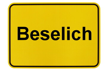 Illustration eines Ortsschildes der Gemeinde Beselich in Hessen