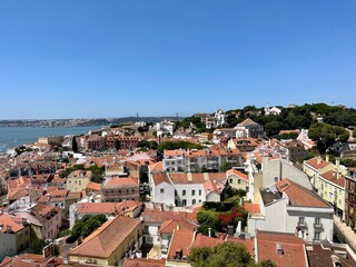 Fototapeta na wymiar Visiting the City of Lisboa Portugal Historical Sites Sightseeing