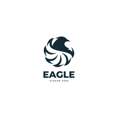 eagle head logo icon vector template