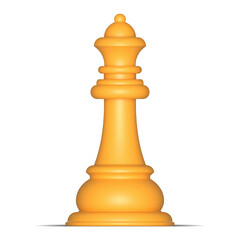 chess figure isolated. chess Queen. Vector illustration