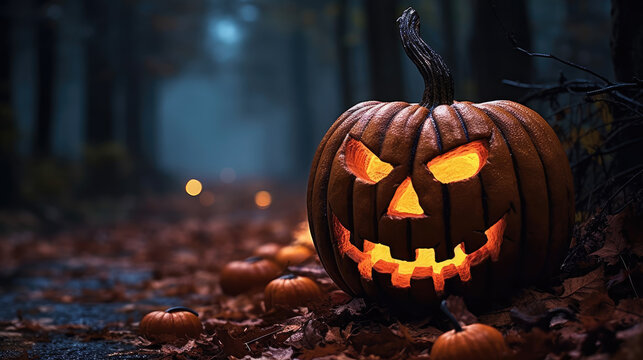halloween pumpkin AI Generative