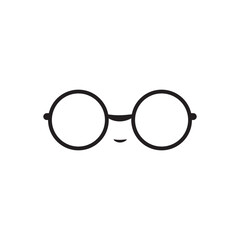 Glassess icon vector flat design