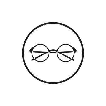 recommend clip art: Glassess icon vector flat design