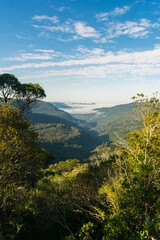 Beautiful viewpoint at Ronda Municipal Park in Sao Francisco de Paula, South of Brazil