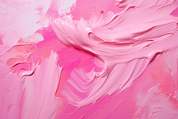 Abstract acrylic pink painted background. Fluid art texture