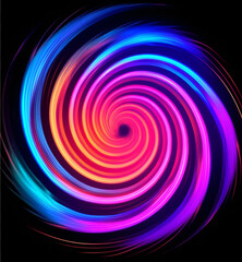 Obraz premium colorful swirl abstract background, generative ai
