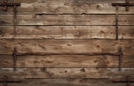 Old wood background, wild west concept, space for writing. Generative AI