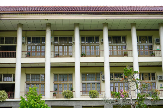 Yogyakarta, Indonesia - July 25 2023 : Gadjah Mada University (Universitas Gadjah Mada, abbreviated as UGM) is a public research university located in Sleman, Special Region of Yogyakarta, Indonesia. 