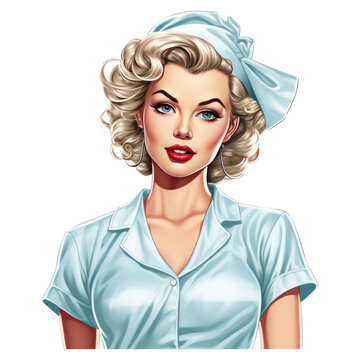 Vintage Pin Up Nurse Girl
Hi
I get the ideas from nature. For the graphics an AI helps me. The processing of the images is done by me with a graphics program.