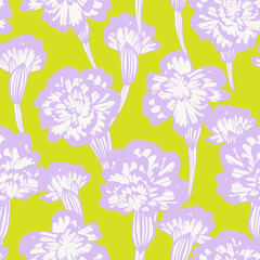 Colourful Botanical Floral Seamless Pattern Design