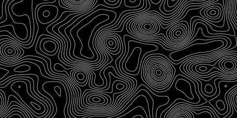 Fototapeta premium Topographic map background concept. Transparent PNG available Topographic map background geographic line map with elevation assignments. Modern design with White background with topographic wavy patte