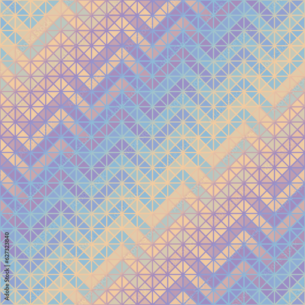 Aufkleber Geometric abstract triangles pattern. Aztec chevron style. Seamless vector image.