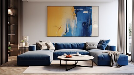 Bright minimalist living room