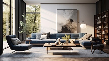 Luxury mansion living room
