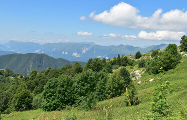Naklejka na ściany i meble View of the Julian Alps in Austria
