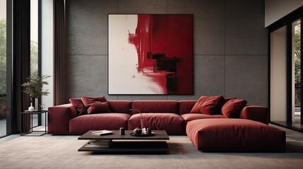 Artsy living room design