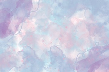 Pink and blue background painted with watercolors, Watercolor background.