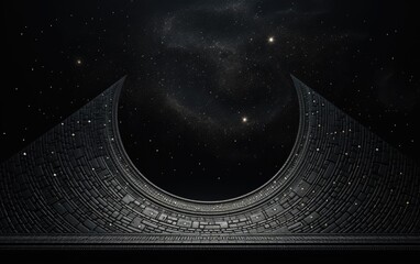 Black texture background with space for text.