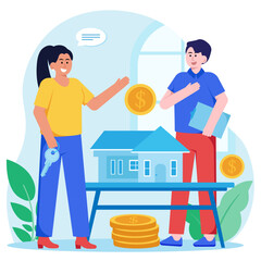 Real Estate Marketing Illustration