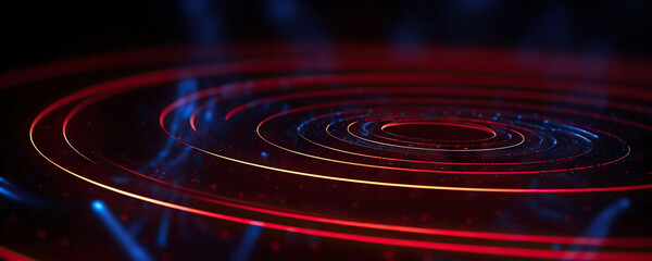Fototapeta premium Abstract digital background. Data universe illustration. Ideal for depicting network abilities, technological processes, digital storages, science, education, etc.