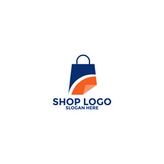 Shop logo,  Shopping logo vector, Good Online Shop logo design template