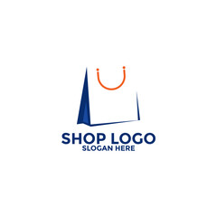 Shop logo,  Shopping logo vector, Good Online Shop logo design template