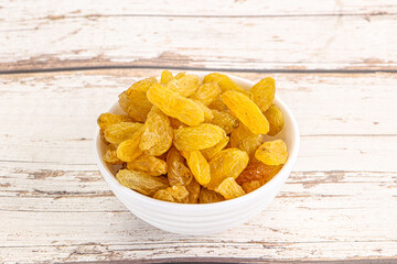 Yellow raisin - dry grape berries