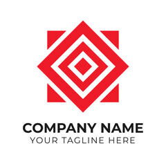 Corporate creative modern abstract minimalist business logo design template