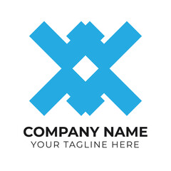 Professional modern abstract minimalist business logo design template