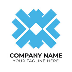 Professional modern abstract minimalist business logo design template