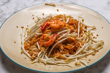 Pad thai - noodle with shrimps
