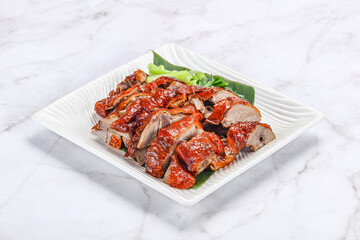 Asian cuisine - roasted duck with skin
