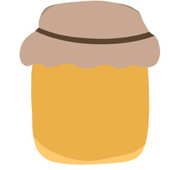 illustration of a glass of honey