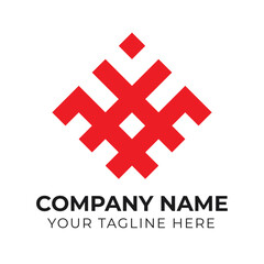 Obraz premium Corporate modern abstract minimalist business logo design template