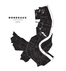 Fotobehang Bordeaux map vector poster flyer © PanzaDesign