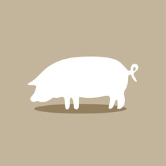 illustration of a pig