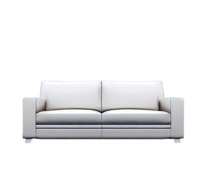 A classic Chesterfield sofa on a transparent background Generative AI