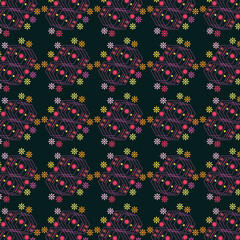 Seamless and  geometric pattern Design with abstract pattern background design template