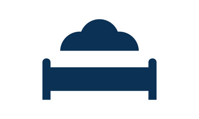 Bedroom furniture vector design. Mattress logotype