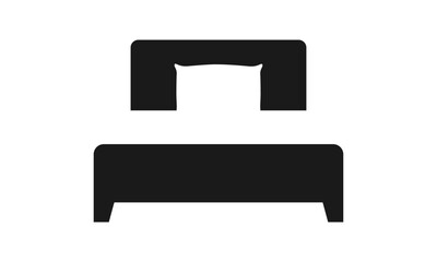 Bedroom furniture vector design. Mattress logotype