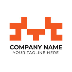 Obraz premium Modern creative monogram minimalist business logo design template