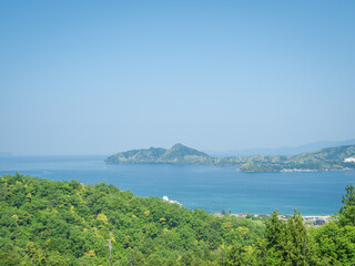 傘松公園からの宮津湾の風景
