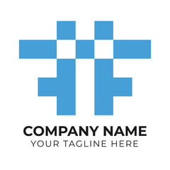 Fototapeta premium Modern creative monogram minimalist business logo design template